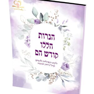 חוברת חנוכה נפלאה לתפילות מול הנרות של הרבנית שרה בן שטרית.